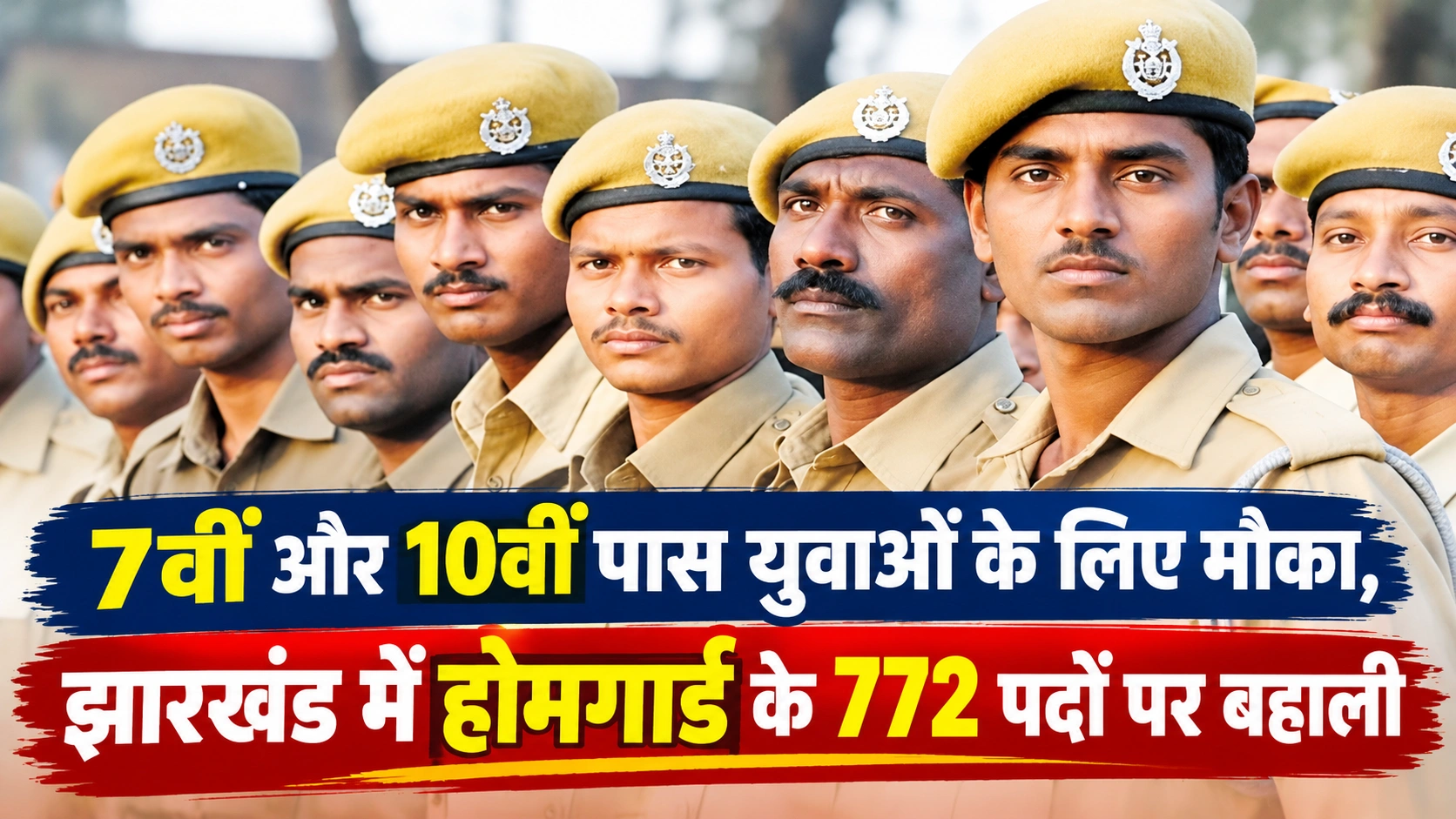 झारखंड में होमगार्ड के 772 पदों पर बहाली, 7वीं और 10वीं पास युवाओं के लिए मौका